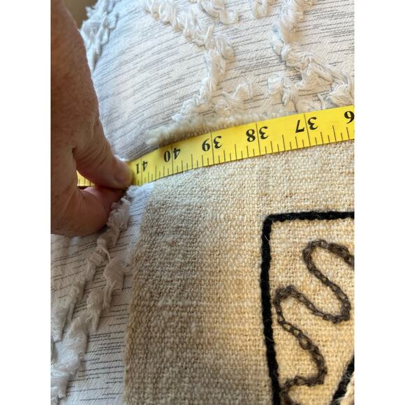 Vintage Folk Art Embroidery Tapestry 40.5”x32.5” Wall Hanging - Picture 5 of 6